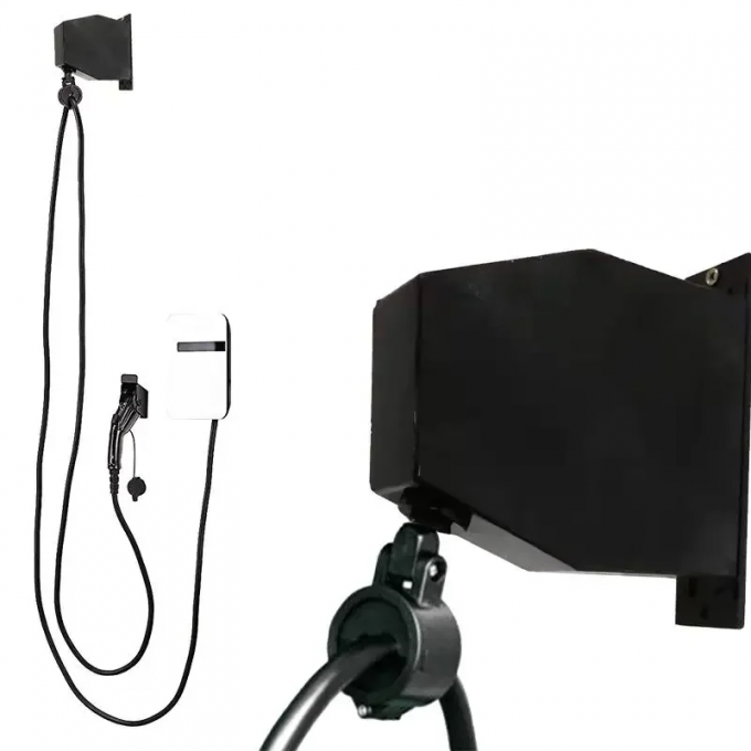 AC Station EV Cable Reel Cord Retractor Pedestal Wall Mount Spring Reel ...
