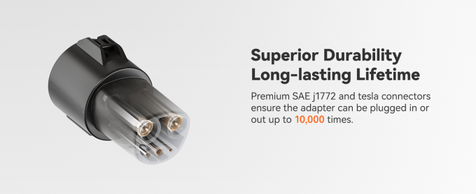 Syncwire J1772 To Tesla Adapter 60A/240V AC For Model 3/Y/S/X - SAE J1772 Charger To NACS