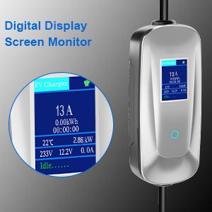 10A UK 3 PIN Plug To Type 1/ Type 2 EV Charging Station Wallbox Portable For EV / PHEV 10