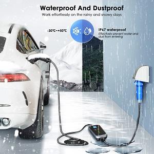 Mobile 16A 32A Single Phase EV Charger Type 2 Type 1 GBT EVSE Charging Station 6