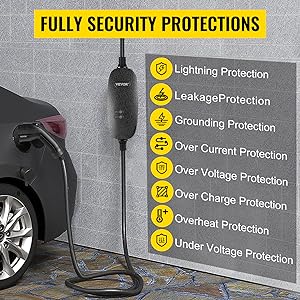 3.3KW 16A Portable EV Charger Type 2 IEC 62196 Type 1 SAE J1772 GBT EV Charger 4