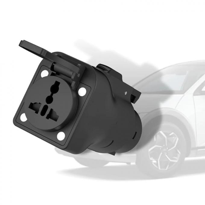 Image showcasing Electric Vehicle EV Charger J1772 Adapter Nema 5-15 wall outlet With ...