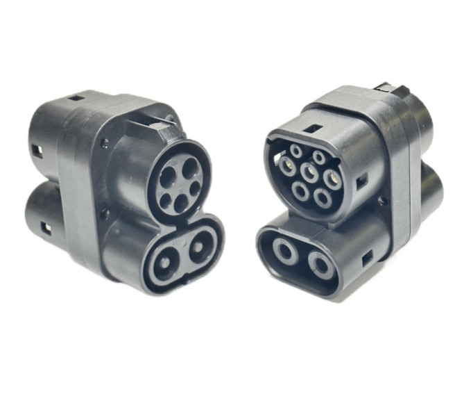CCS 1 To CCS 2 DC Adapter AC 63A To DC 250A Combo 1 To Combo 2 Fast EV ...