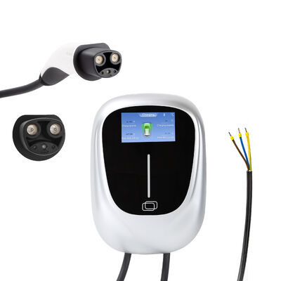 GBT Standard WALLBOX Pulsar Plus Electric Vehicle Charger Attached Cable 5m Type 2 1.4 To 7.4kW Single Phase Bluetooth Wifi